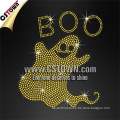 Classic Halloween Ghost Boo Design Bling Wholesale Heat Rhinestone Transfers